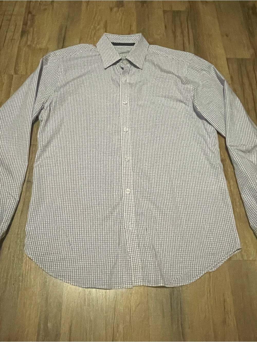 Jeremy Argyle NYC Men's Micro Check Button Down Shirt Medium